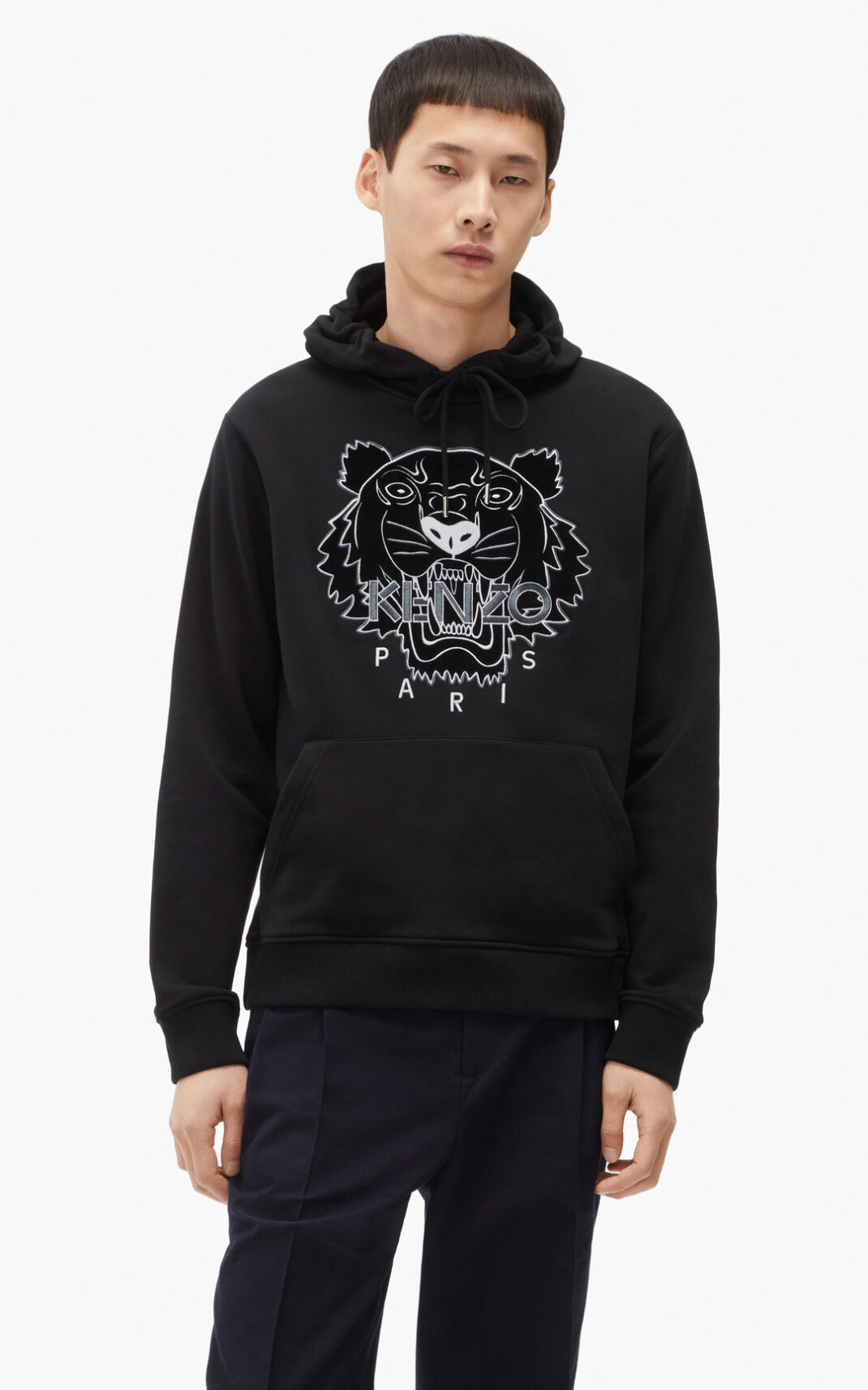 Moletom Kenzo The Inverno Capsule Tiger Masculino - Pretas | 856UGZDRQ